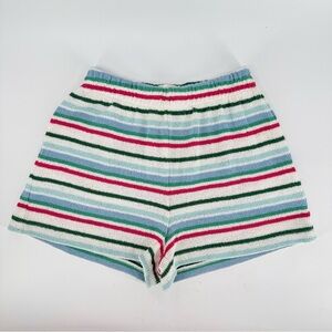 ZARA Multicolor 70s High Rise Cozy Knitting Scandi Girl Shorts